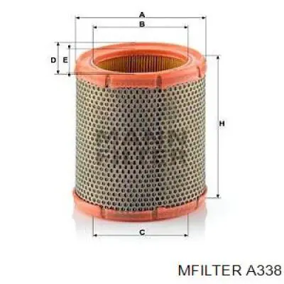 Filtro aire Mercedes A003094380467