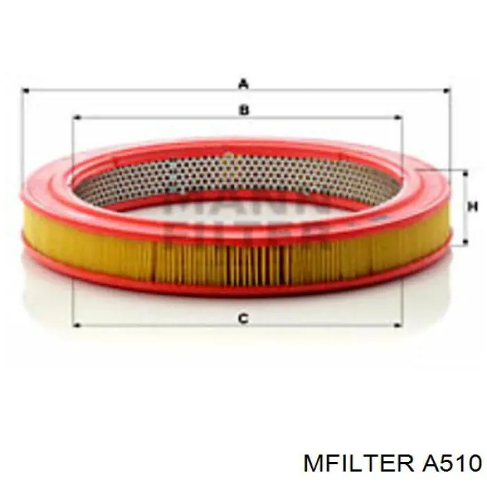 A510 Mfilter filtro de aire