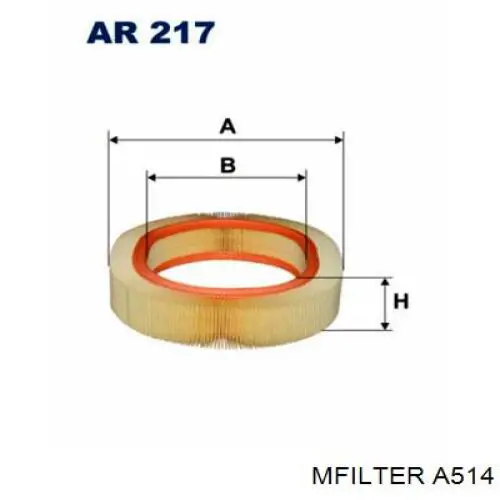 A 514 Mfilter filtro de aire