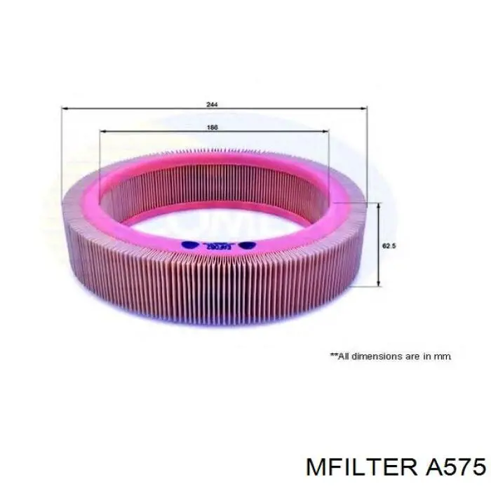 A 575 Mfilter filtro de aire