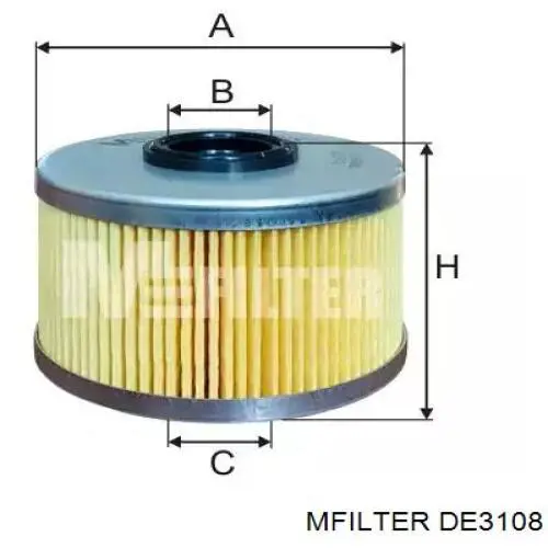 DE 3108 Mfilter filtro combustible