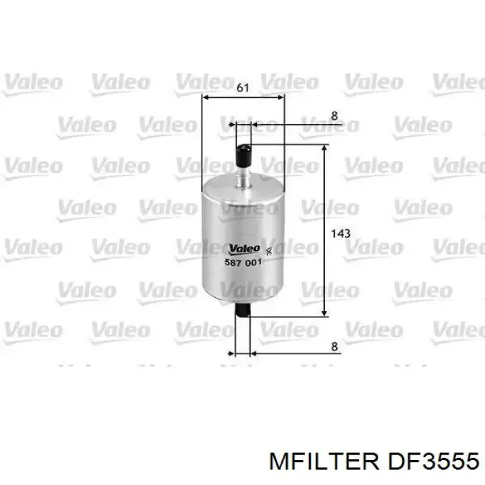 Filtro de combustible DF3555 Mfilter