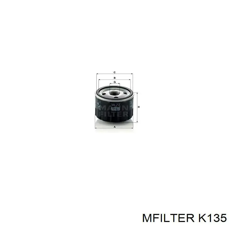 K135 Mfilter filtro de aire