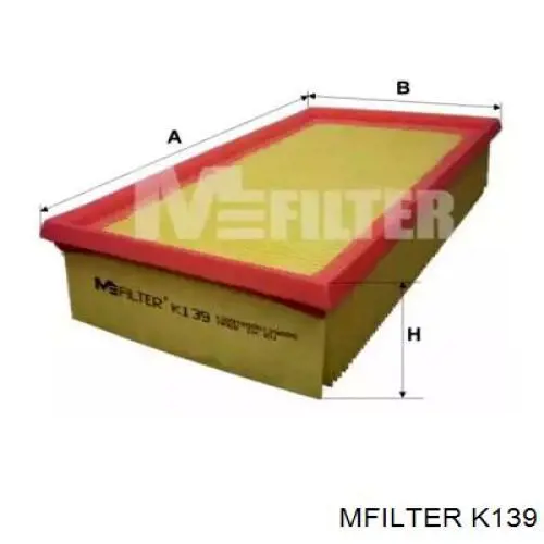 Comprar K139 Mfilter Filtro de aire