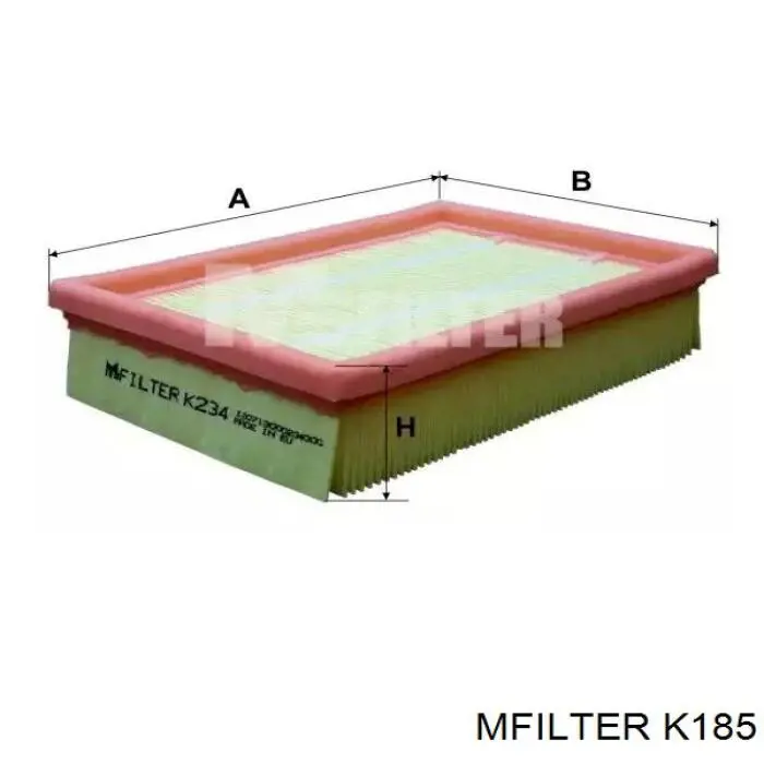 K185 Mfilter filtro de aire