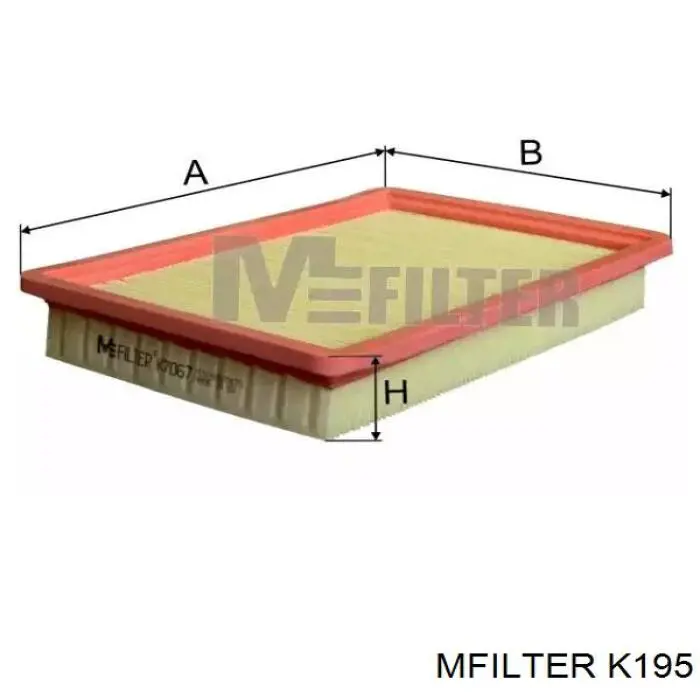 K195 Mfilter filtro de aire