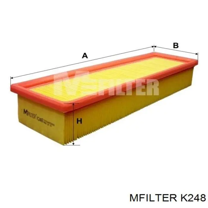 K248 Mfilter filtro de aire