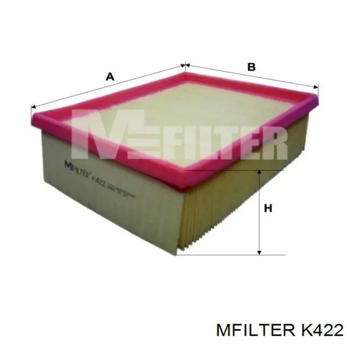 K422 Mfilter filtro de aire