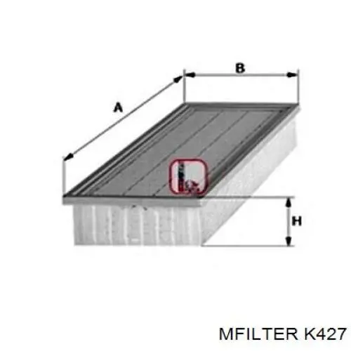 El filtro de aire Mfilter K427 precio, desde 11,80 EUR