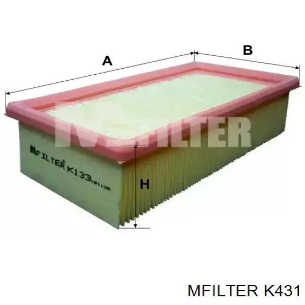 K431 Mfilter filtro de aire