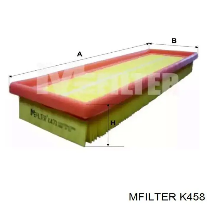 K 458 Mfilter filtro de aire