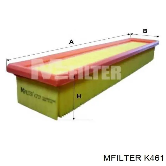 Filtro de aire K461 Mfilter