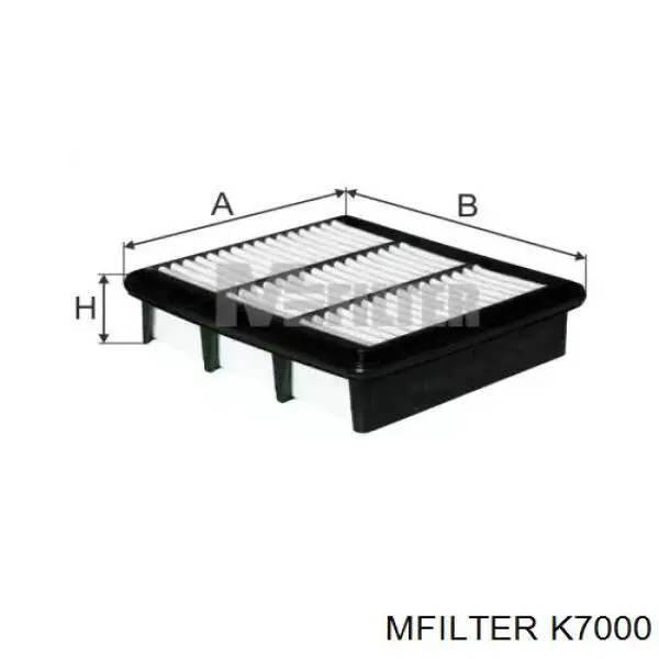 El filtro de aire Mfilter K7000 precio, desde 9,36 EUR