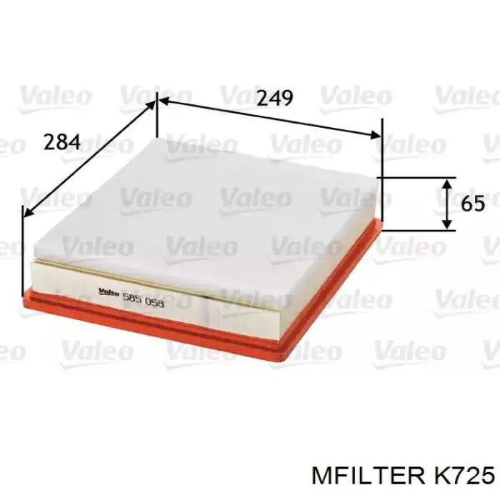 K725 Mfilter filtro de aire