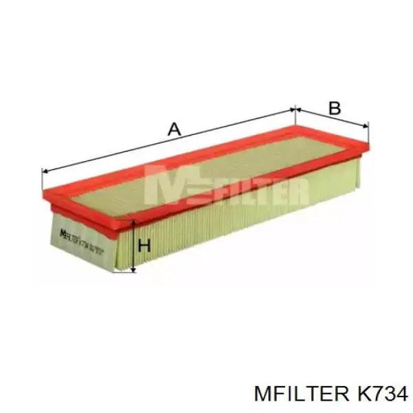 K734 Mfilter filtro de aire