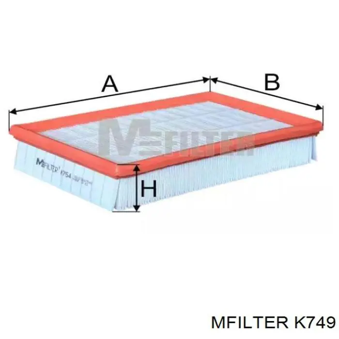 K749 Mfilter filtro de aire