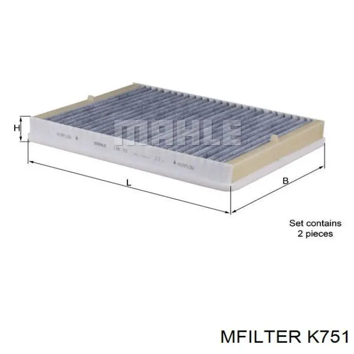 K751 Mfilter filtro de aire