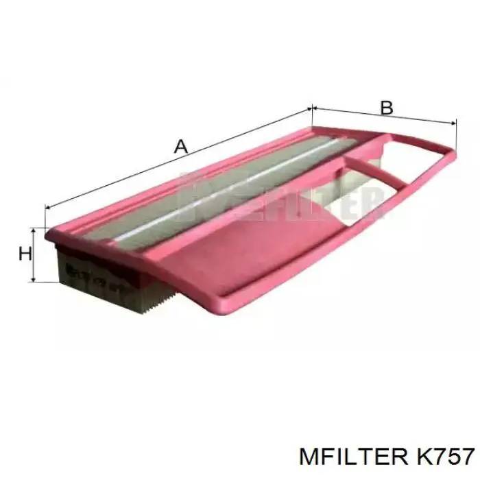 K757 Mfilter filtro de aire