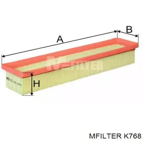 El filtro de aire Mfilter K768 precio, desde 10,16 EUR