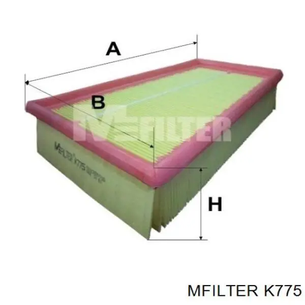 K 775 Mfilter filtro de aire
