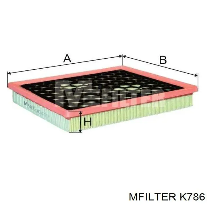 K 786 Mfilter filtro de aire