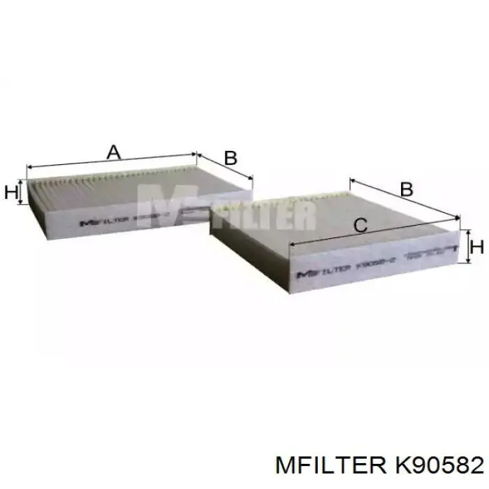 K90582 Mfilter filtro habitáculo