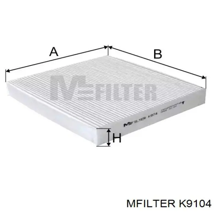 Comprar K9104 Mfilter Filtro de aire del habitáculo