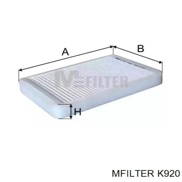 Filtro de habitáculo K920 Mfilter