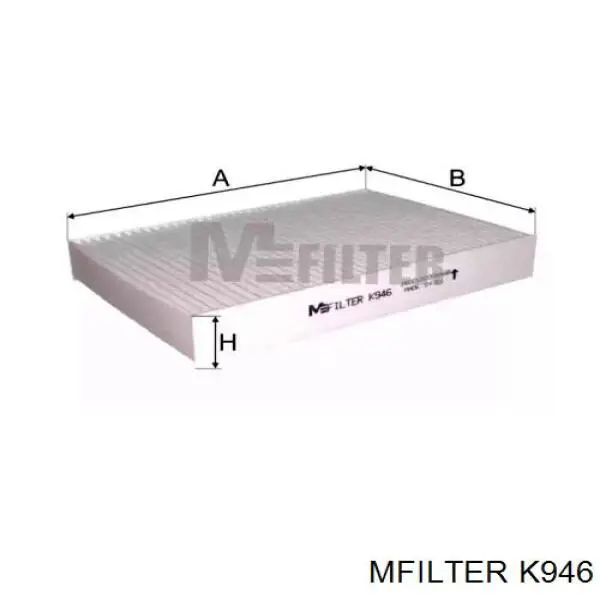 Filtro de cabina Mfilter K946 precio, desde 5,29 EUR