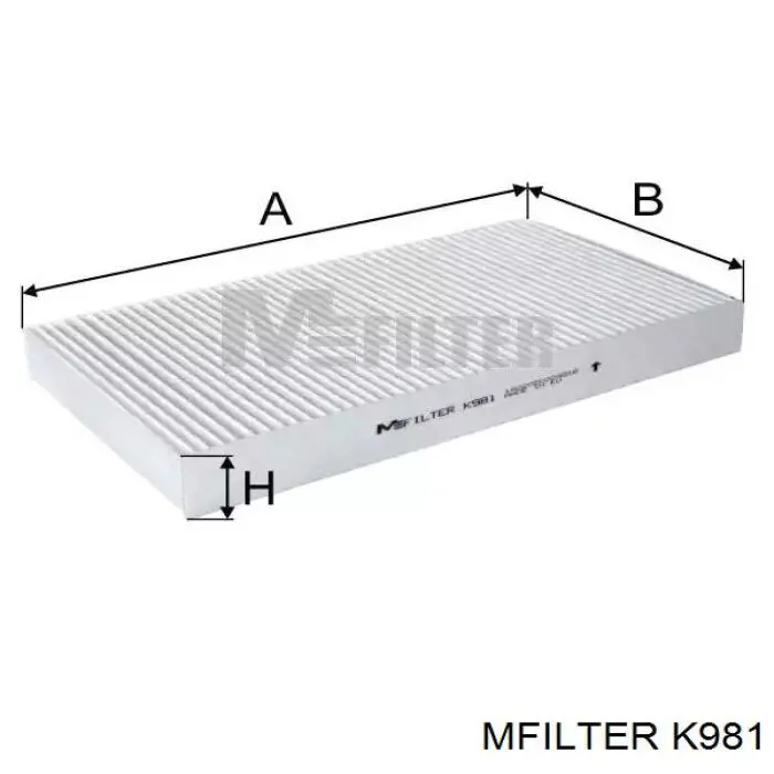K981 Mfilter filtro habitáculo