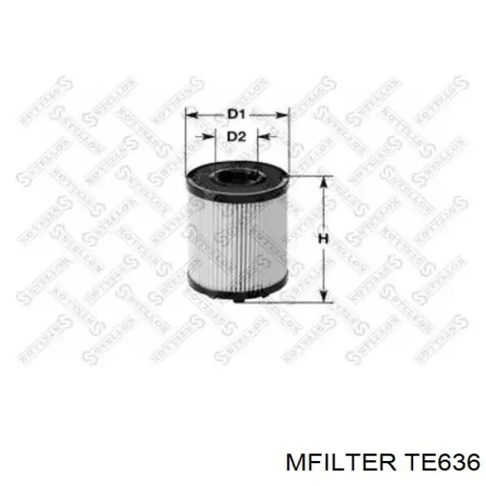 Comprar TE636 Mfilter Filtros de aceite