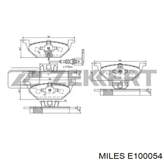 Pastillas de freno delanteras Seat Ibiza 5 KJ1, KJG