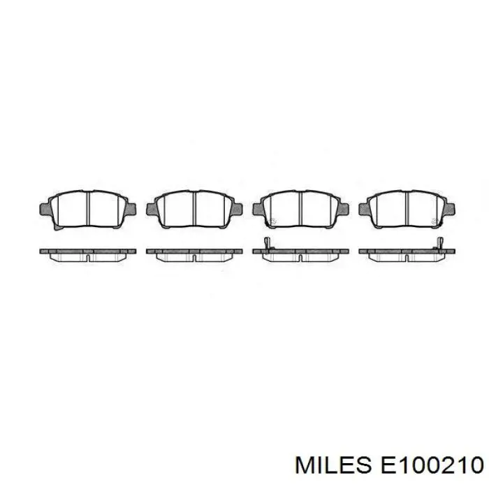 Pastillas de freno delanteras Toyota Prius NHW20