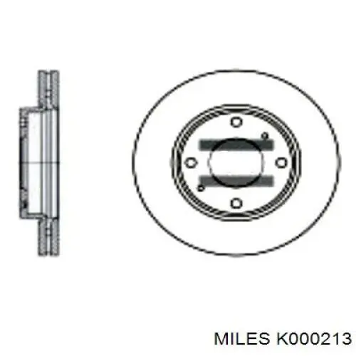 K000213 Miles freno de disco delantero