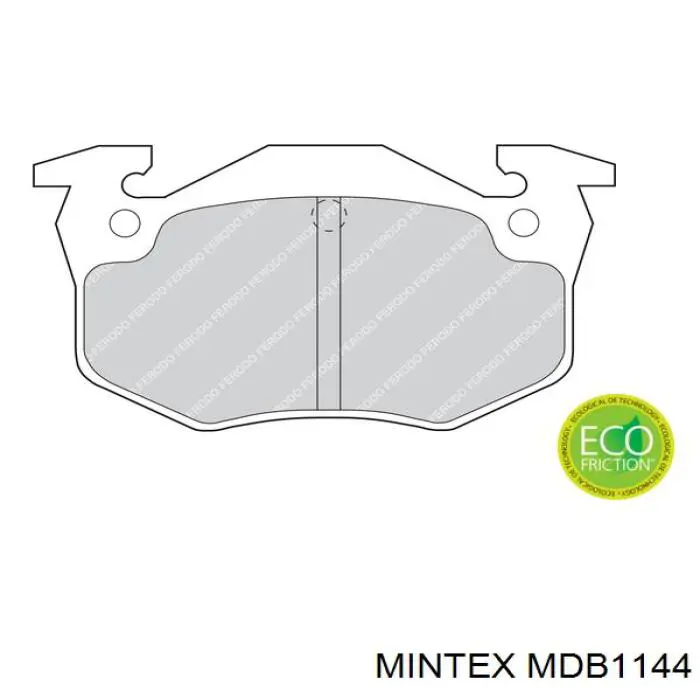 MDB1144 Mintex pastillas de freno delanteras