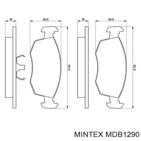 Pastillas de freno delanteras Fiat Punto 2 188