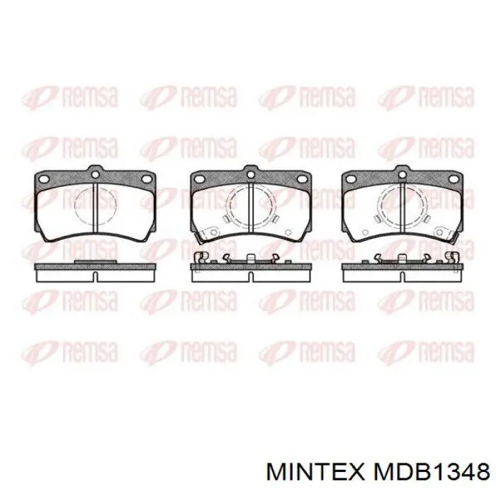 MDB1348 Mintex pastillas de freno delanteras