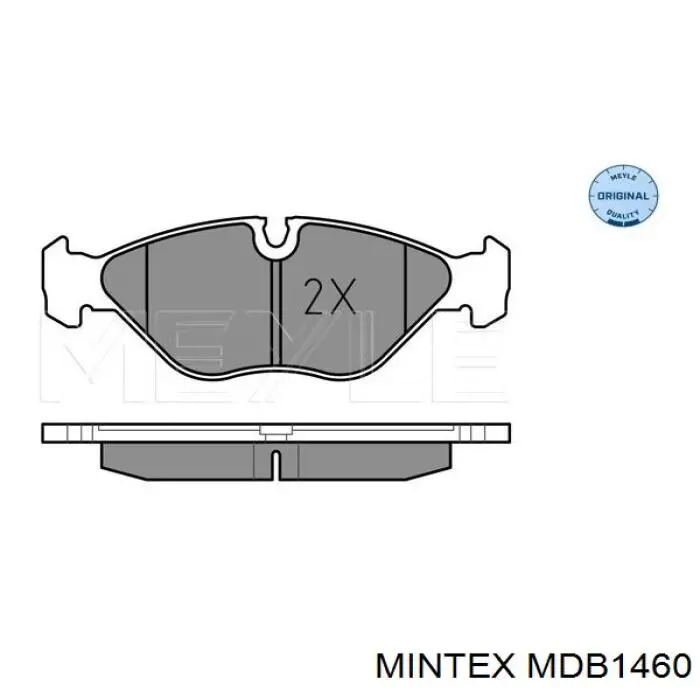 MDB1460 Mintex pastillas de freno delanteras