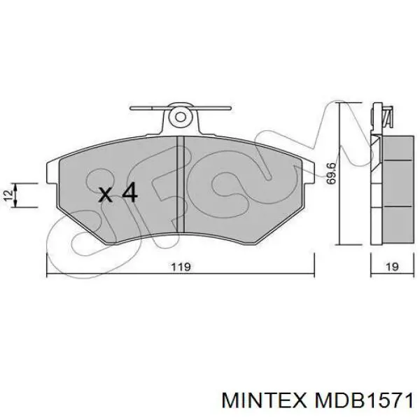 Pastillas de freno delanteras Seat Toledo 1 1L