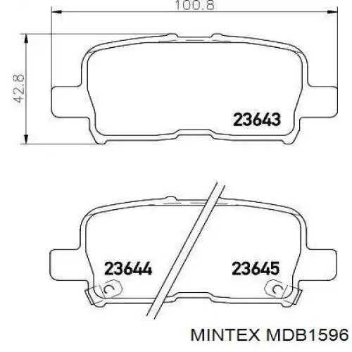 Comprar MDB1596 Mintex Pastillas de freno traseras