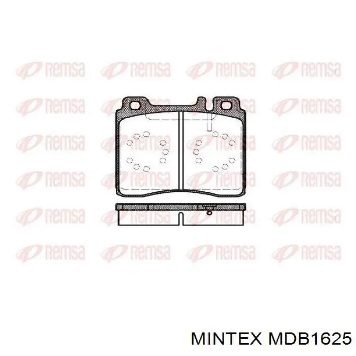 MDB1625 Mintex pastillas de freno delanteras