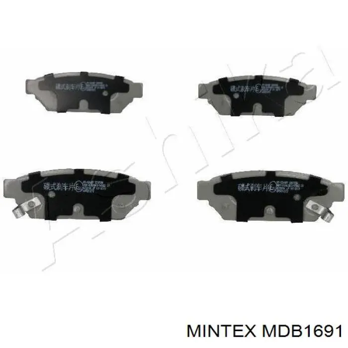 Pastillas de freno traseras MDB1691 Mintex