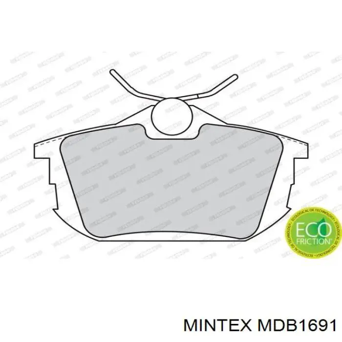 Pastillas traseras Mintex MDB1691