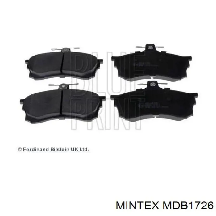 MDB1726 Mintex pastillas de freno delanteras