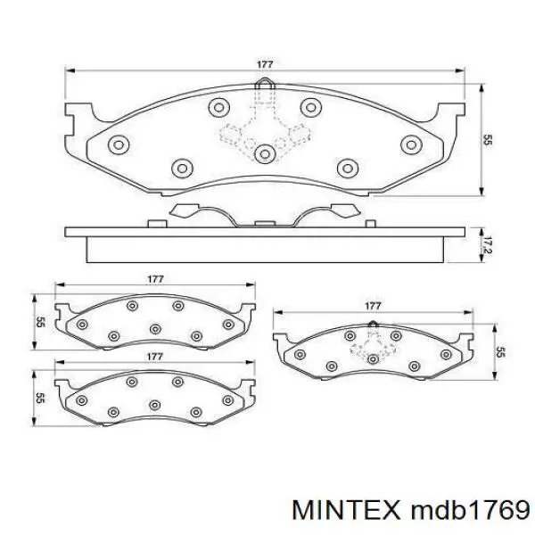 Pastillas de freno delanteras Jeep Grand Cherokee 1 Z