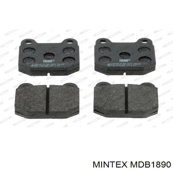 MDB1890 Mintex pastillas de freno delanteras