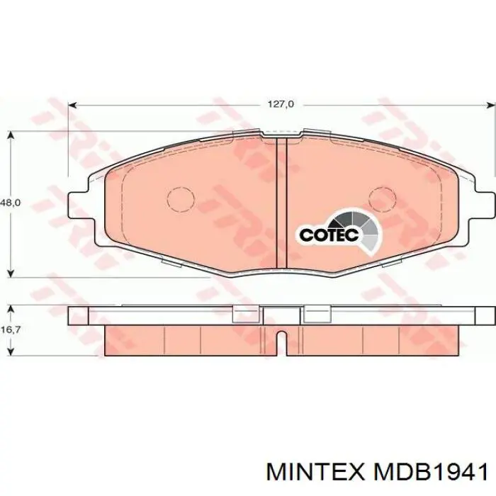 Pastillas freno delanteras Mintex MDB1941 precio, desde 16,32 EUR