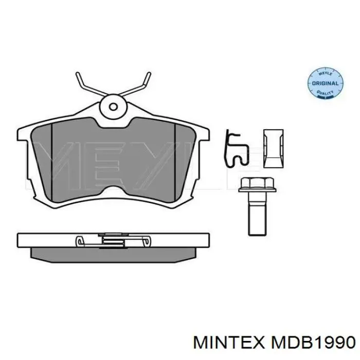 MDB1990 Mintex pastillas de freno traseras