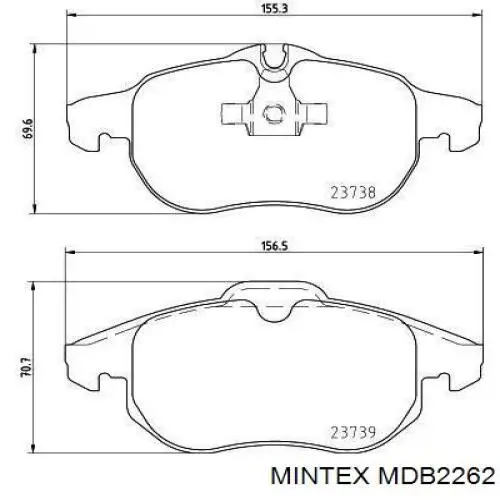 Pastillas de freno delanteras Opel Vectra