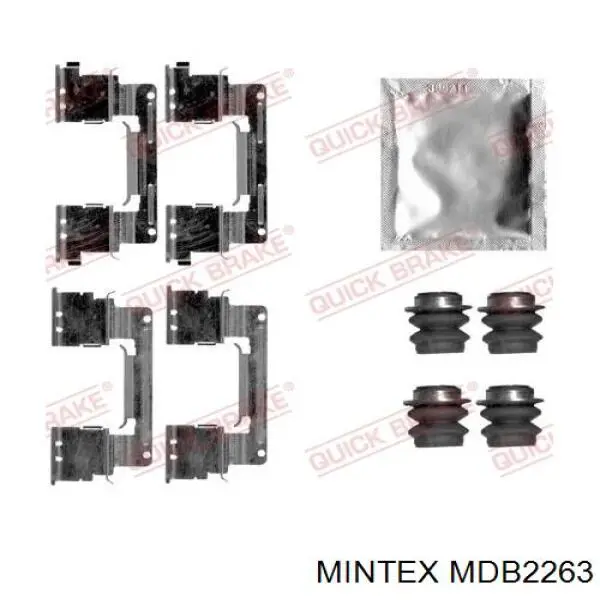 MDB2263 Mintex pastillas de freno delanteras